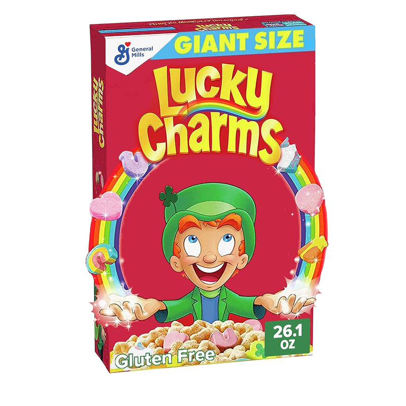 Lucky Charms Cereal sin gluten con malvaviscos, caja de tamaño gigante