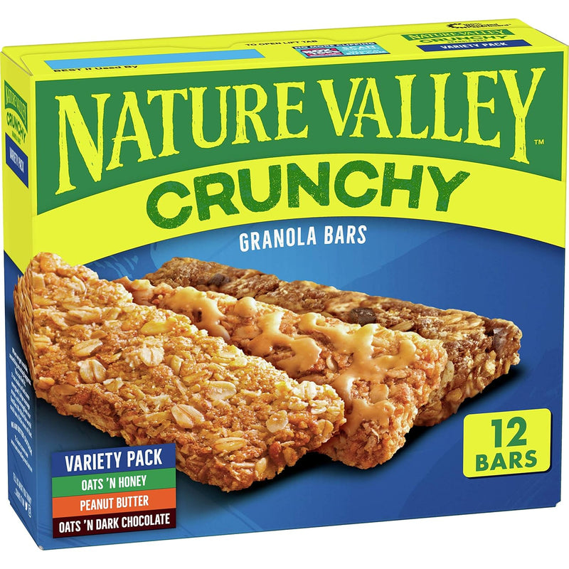 Nature Valley - Barras de granola crujientes Nature Valley (paquete surtido con 12 barras de 1.49 oz cada una)