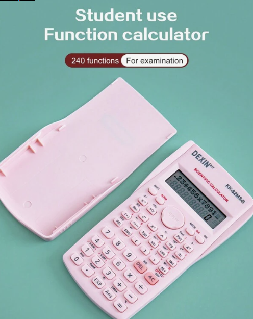 Calculadora Científica Rosa Para Estudiantes Con Funciones Multifuncionales, Pantalla Grande Para Enseñanza, Oficina Y Suministros De Aprendizaje