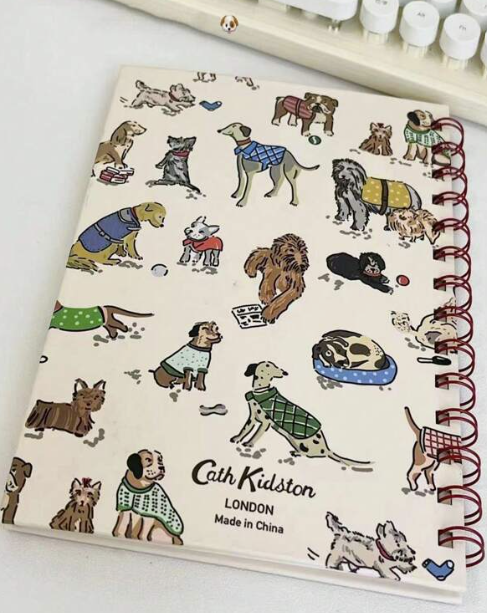 Cuaderno Horizontal De Bobina Creativa Con Diseño De Perro Animal