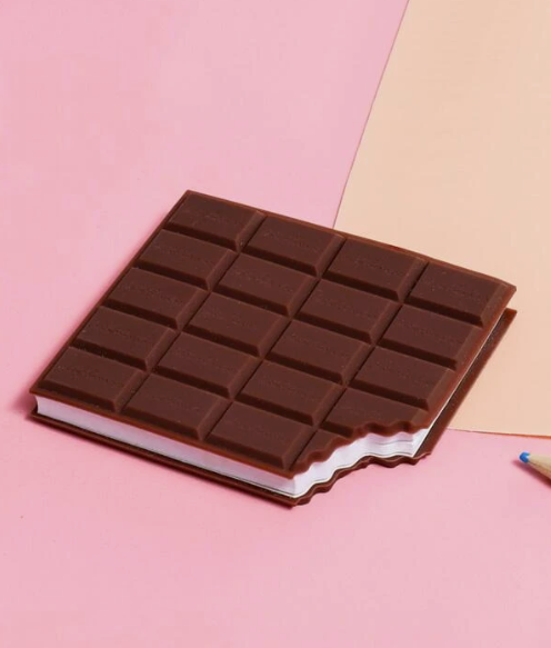 1 pieza portátil innovador chocolate estilo Cuaderno Nota adhesiva