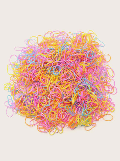 1000pcs Colorful Elastic Hair Tie