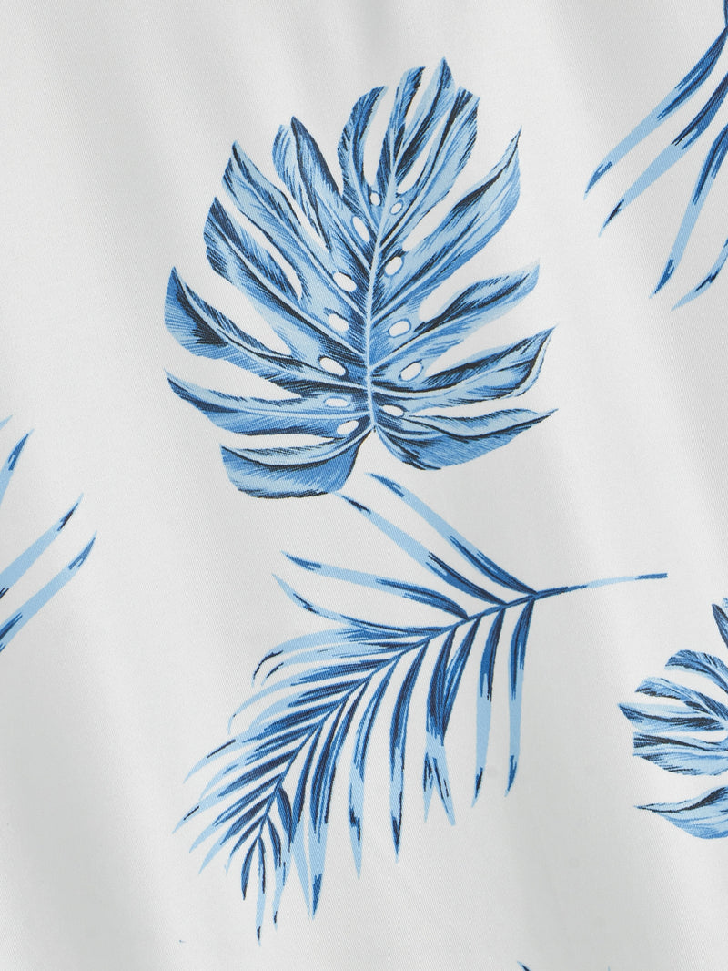 Men Tropical Print Tee