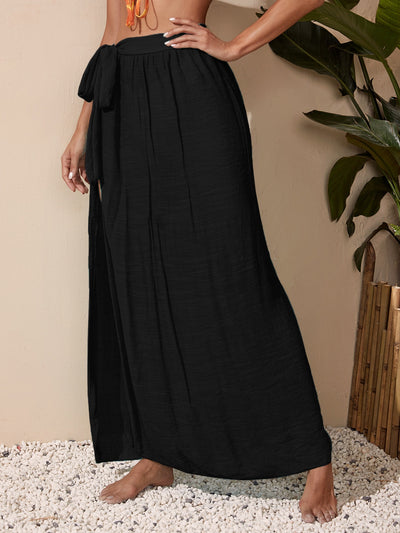 Knot Waist Cover Up Skirt