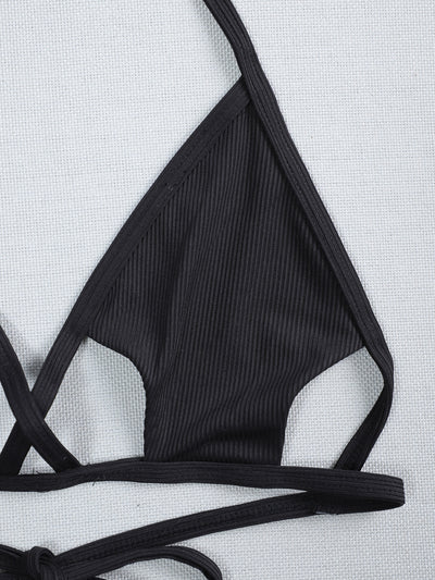 Cut Out Halter Bikini Top