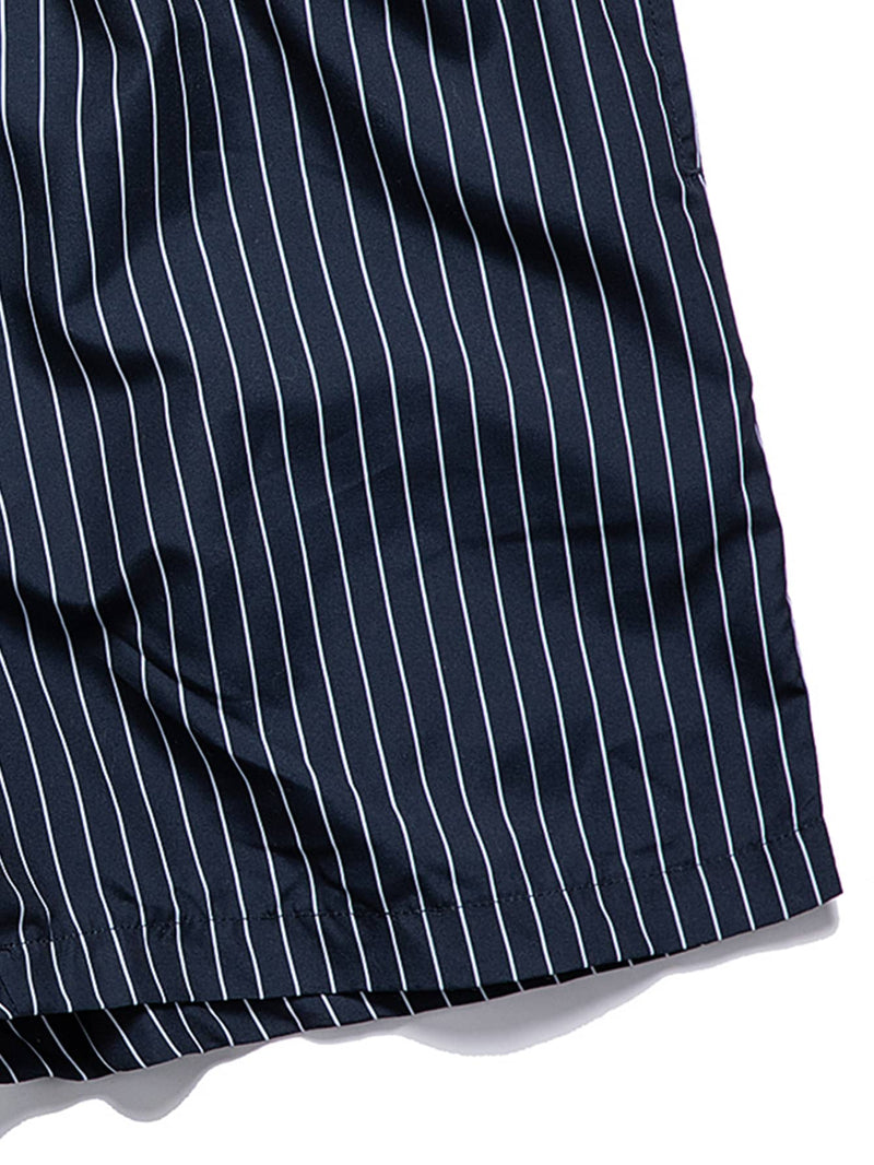 ROMWE Guys Striped Drawstring Shorts