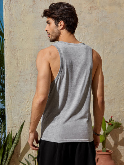 Men Coconut Tree Tank Top