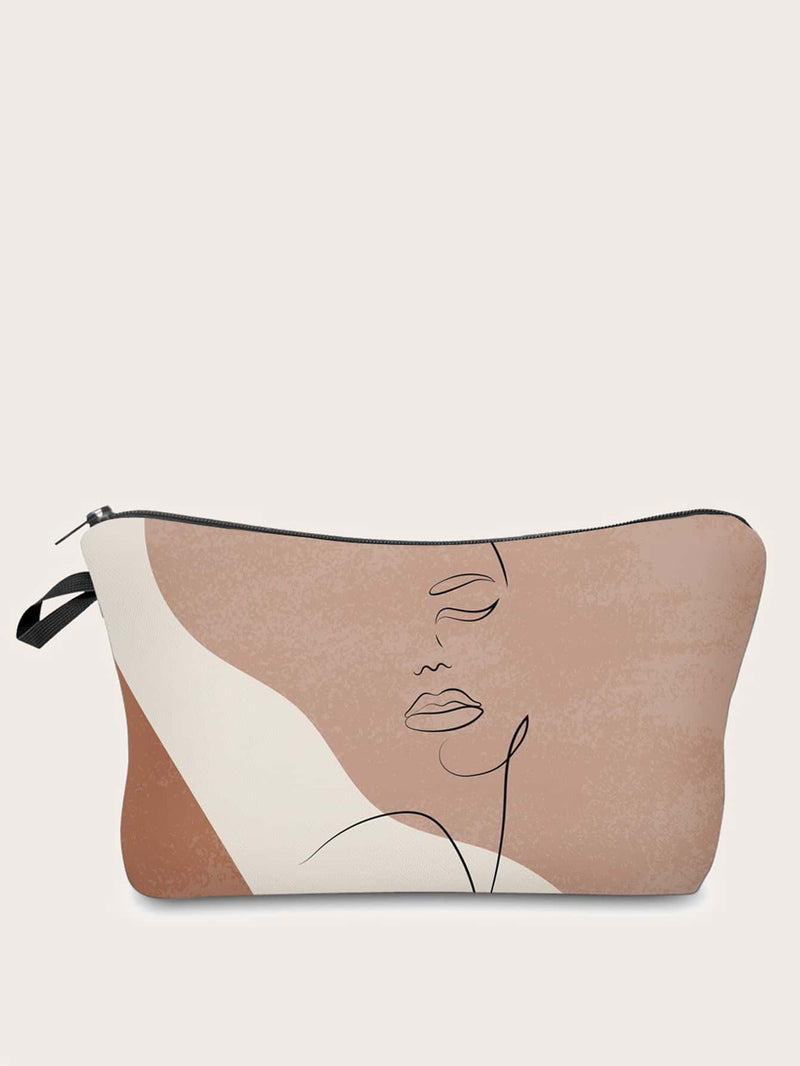 Abstract Art Zipper Makeup Bag