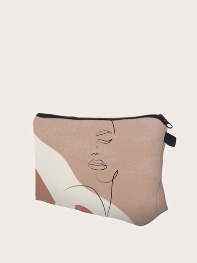 Abstract Art Zipper Makeup Bag