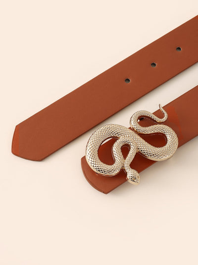 Snake Design Buckle Belt