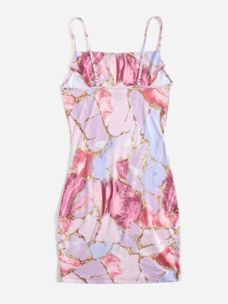 Marble Print Cami Dress