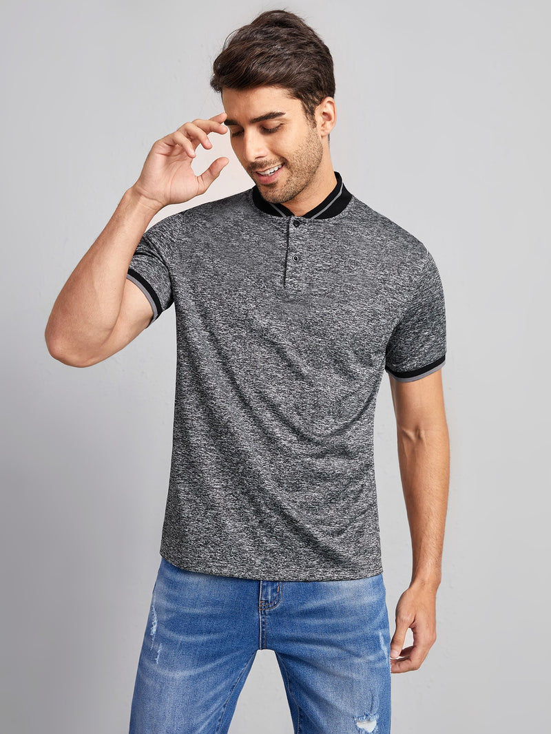 Men Marled Polo Shirt