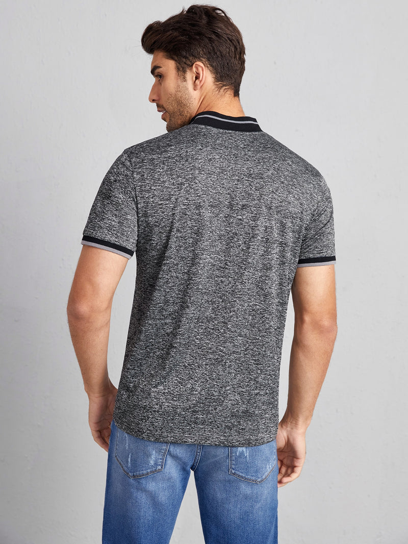 Men Marled Polo Shirt