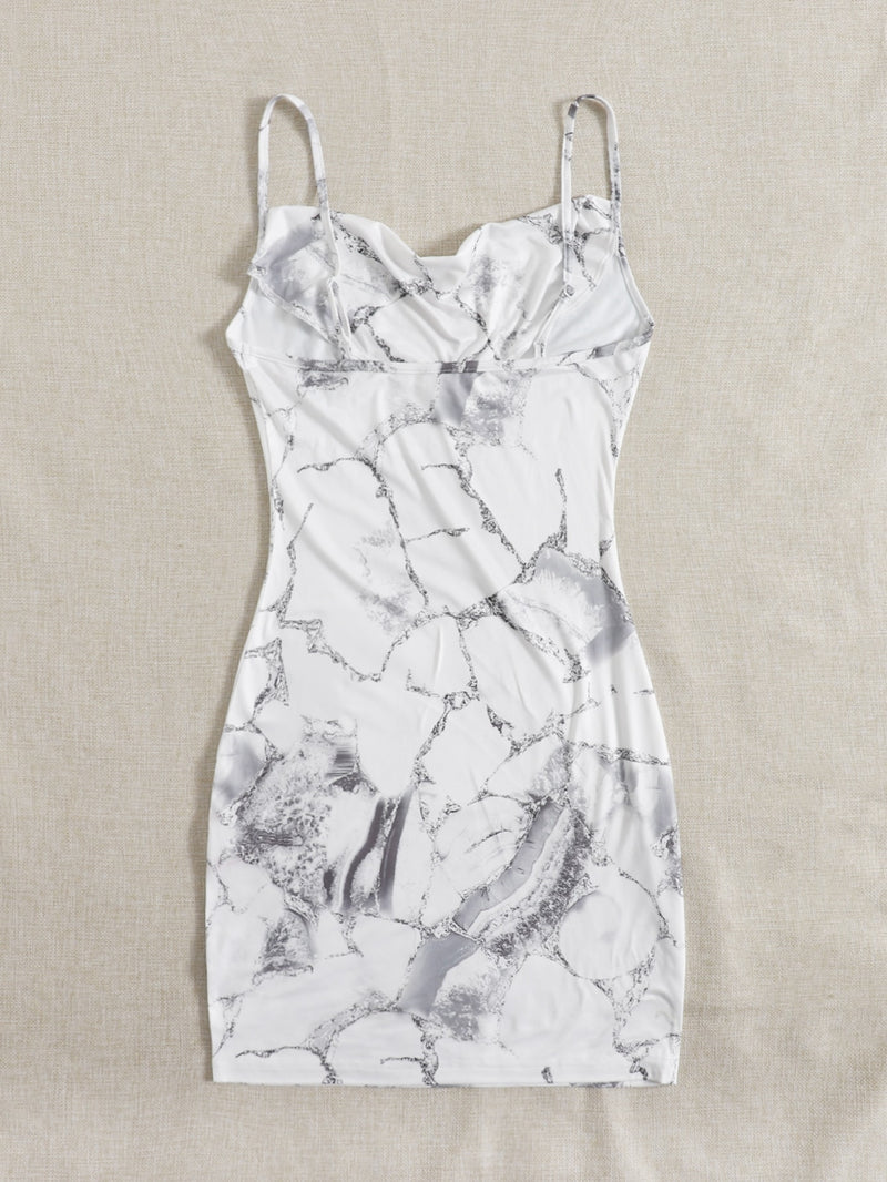 Marble Print Cami Dress