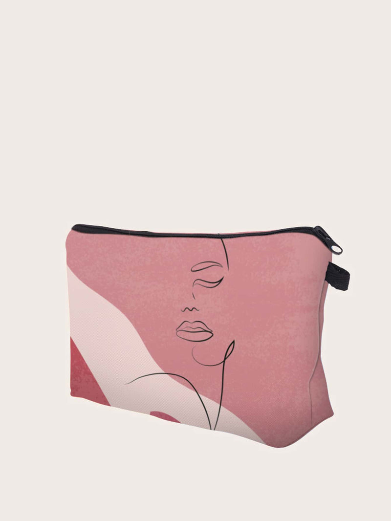 Abstract Art Zipper Makeup Bag