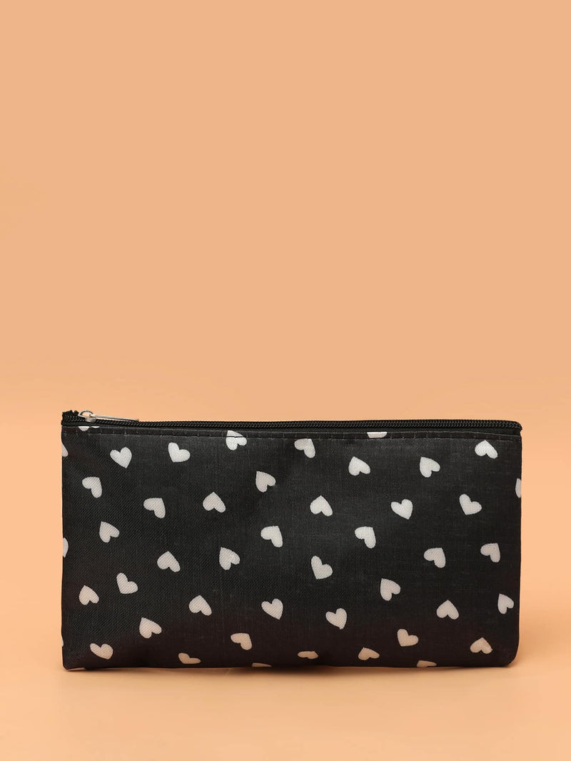 Heart Pattern Makeup Bag