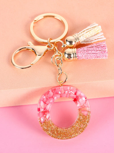 Letter Charm Keychain