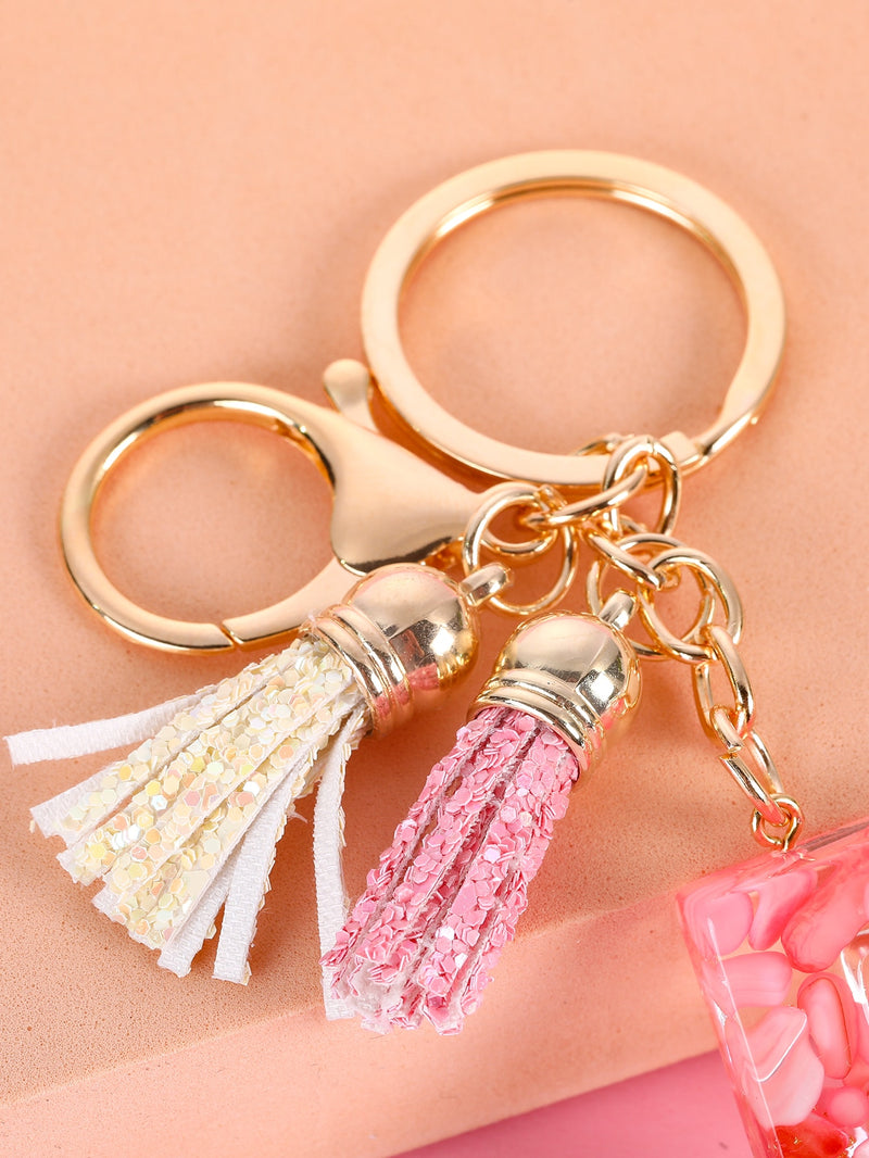 Letter Charm Keychain