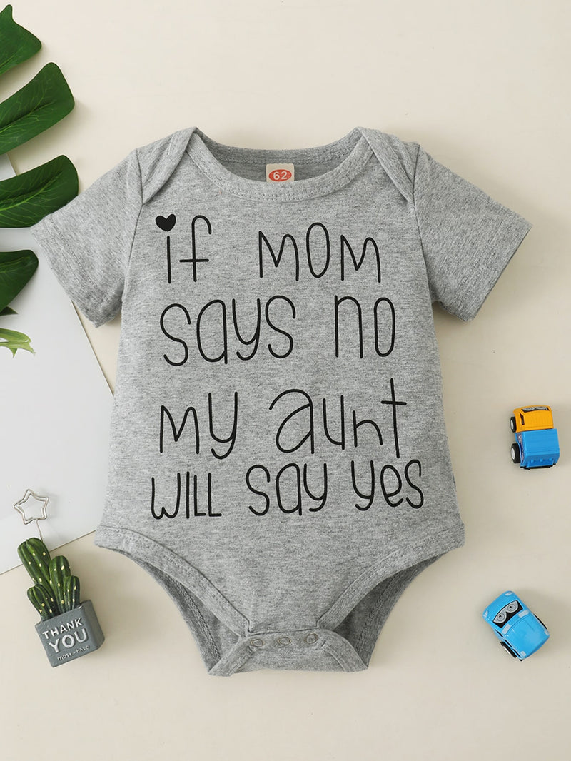 Baby Slogan Graphic Bodysuit
