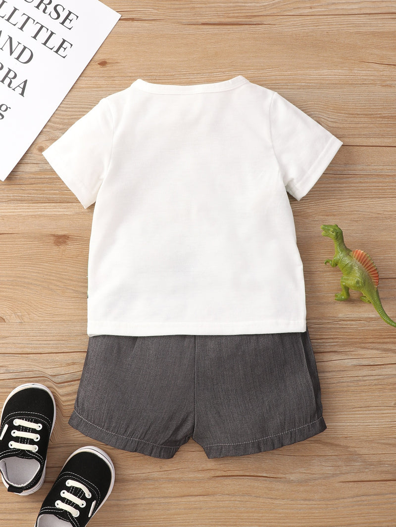 Baby Cartoon Graphic Tee Shorts