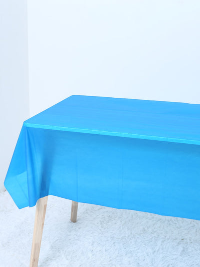 1pc Plain Disposable Table Cover Purple PE Disposable Tablecloth For Party Holiday Birthday