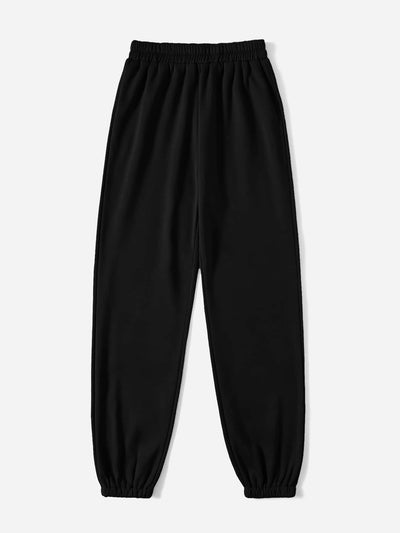 EZwear Solid Elastic Waist Sweatpants