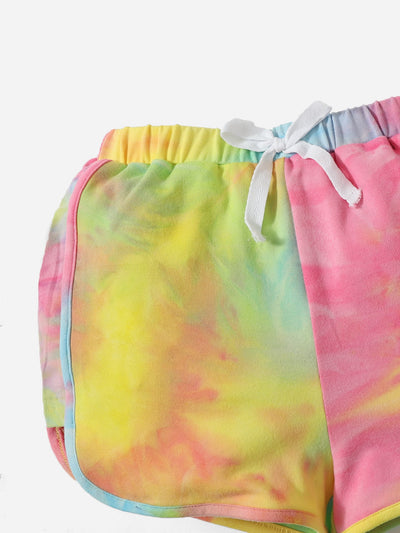 Baby Tie Dye Bow Front Shorts