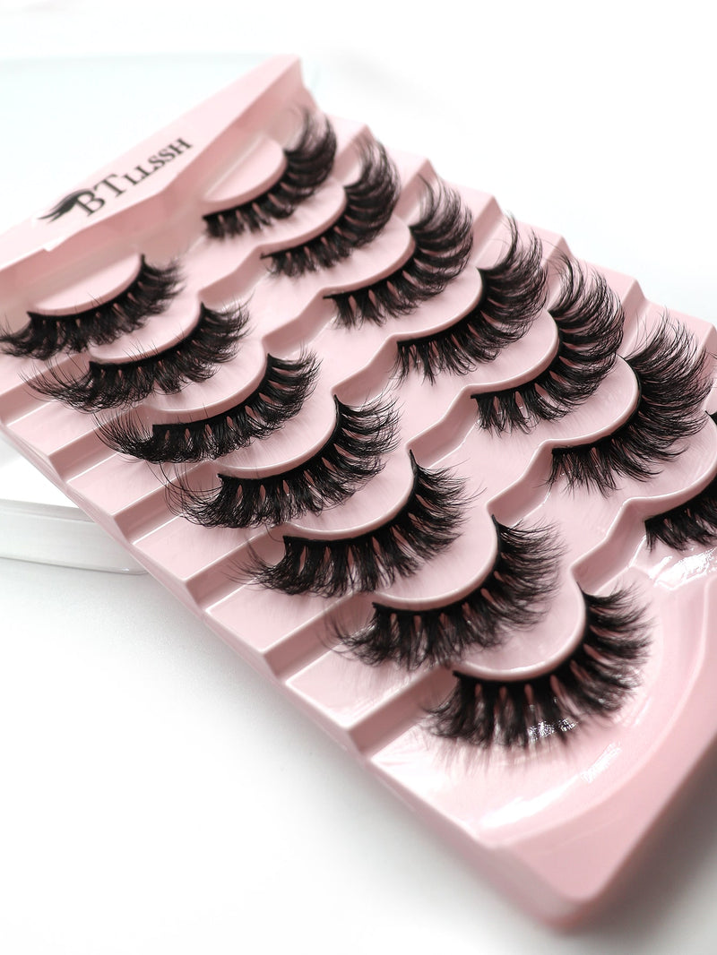 7pairs Cat Eye False Eyelashes