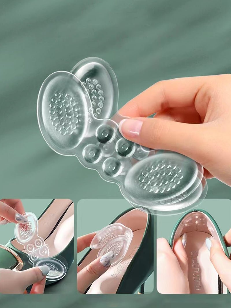 1pair Clear Heel Protection Pad