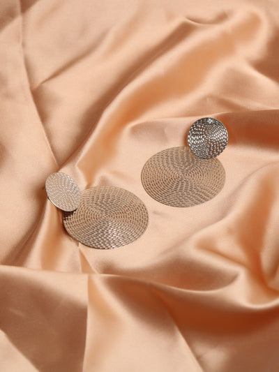 Round Decor Drop Earrings