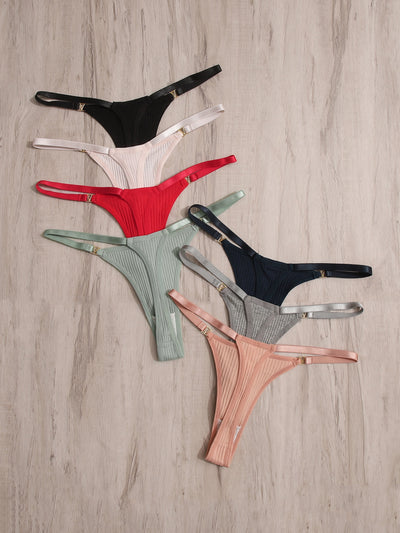 7pack Plain Rib Thong