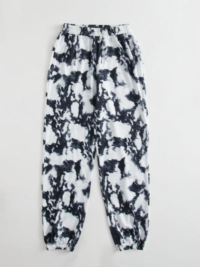 Tie Dye Elastic Waist Sweatpants