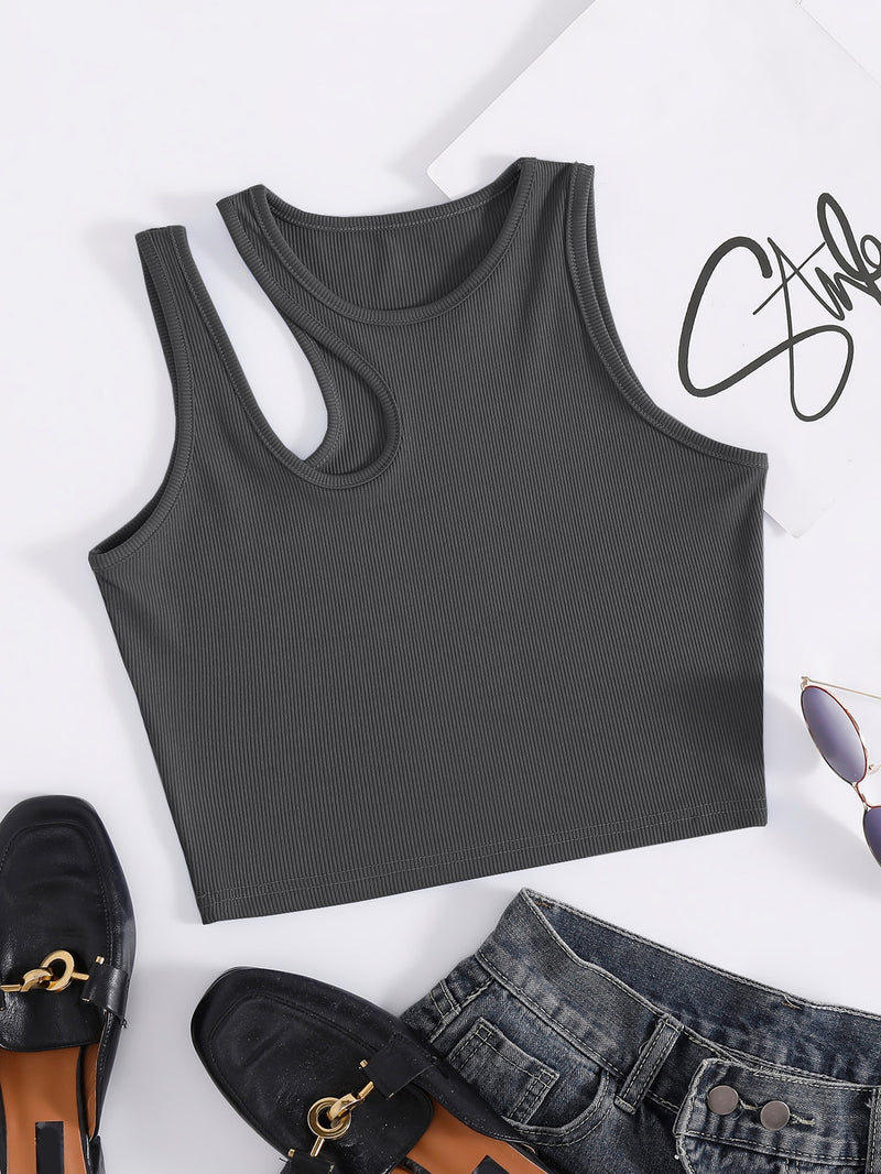 Cut Out Detail Tank Top