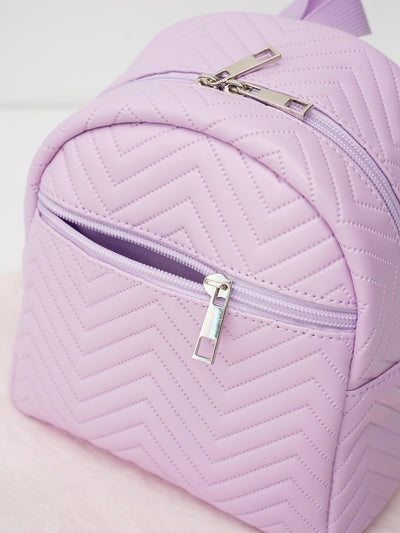 Mini Chevron Quilted Classic Backpack
