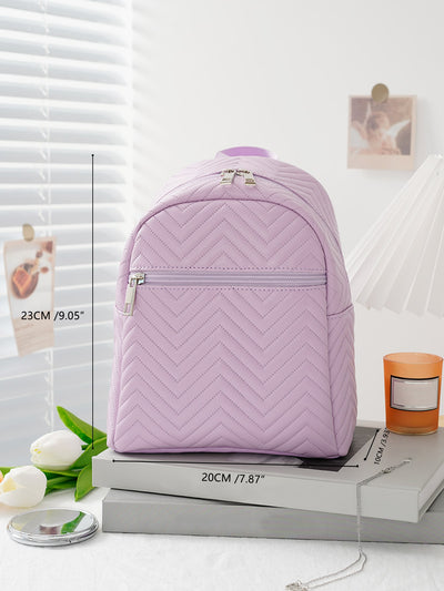Mini Chevron Quilted Classic Backpack