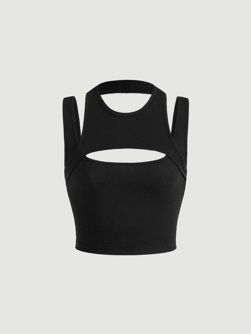 MOD Solid Cut Out 2 In 1 Tank Top