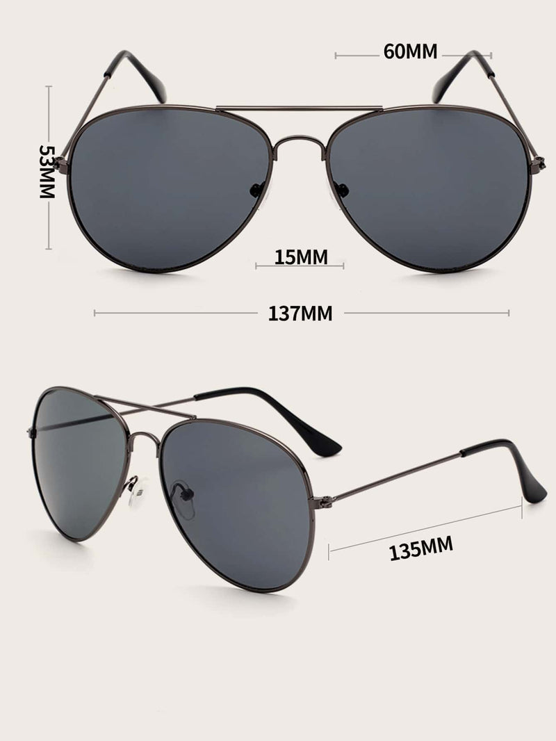 Metal Frame Aviator Sunglasses