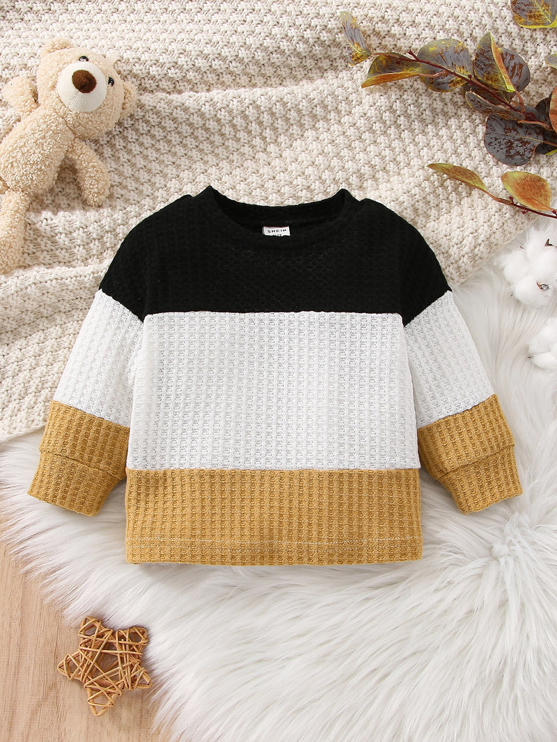 Baby Colorblock Waffle Knit Tee