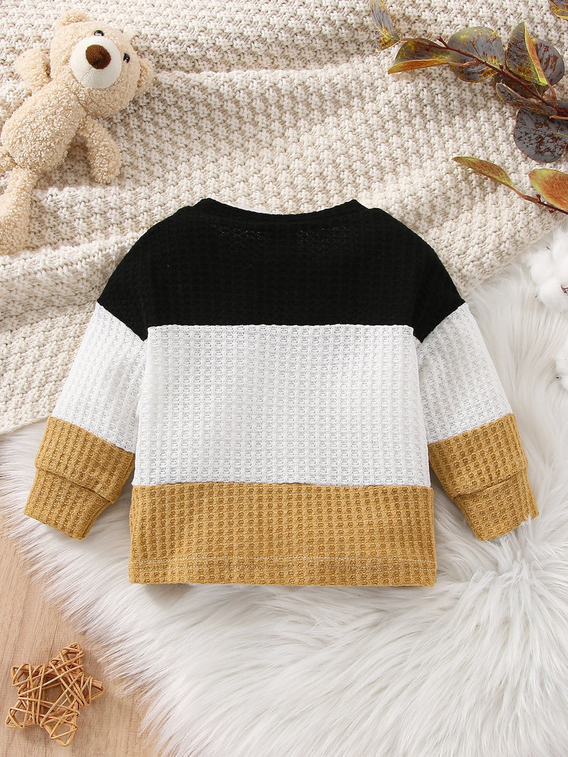 Baby Colorblock Waffle Knit Tee
