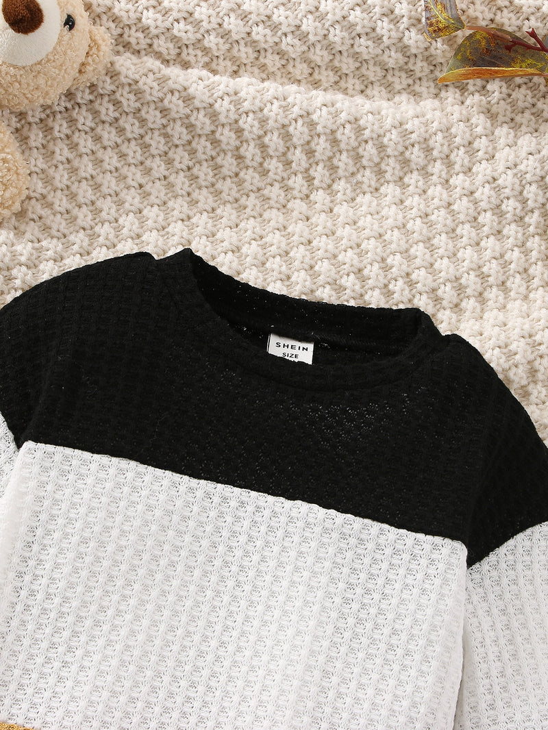 Baby Colorblock Waffle Knit Tee