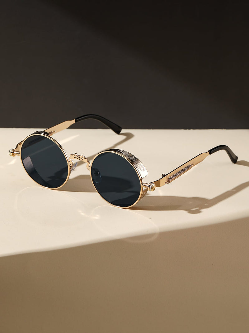 Spring Decor Round Frame Sunglasses