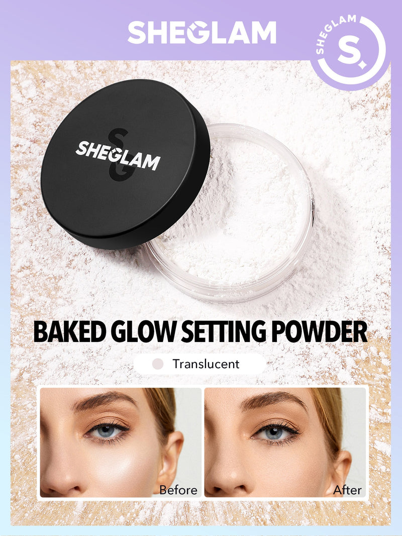 SHEGLAM Baked Glow Setting Powder Translucent