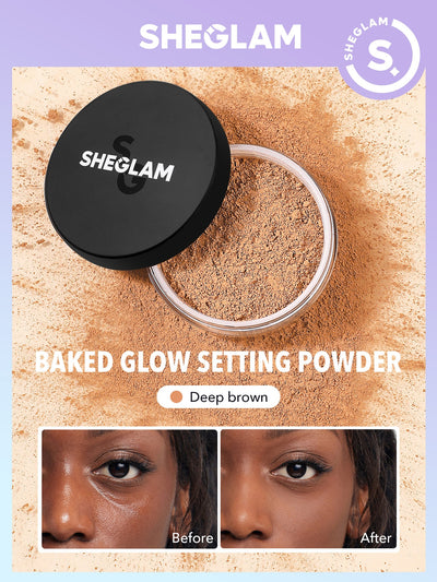 SHEGLAM Baked Glow Setting Powder Translucent