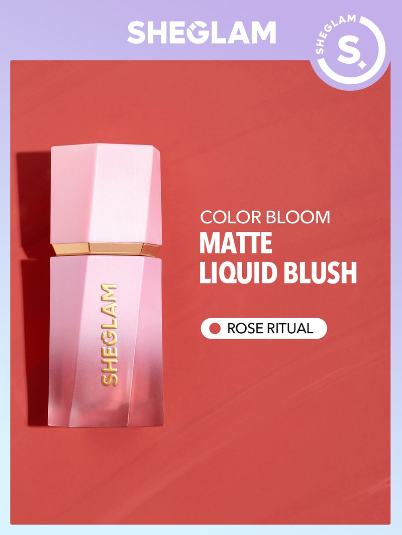 SHEGLAM Color Bloom Liquid Blush Matte Finish Love Cake