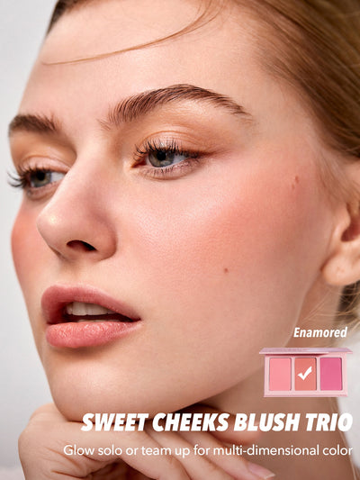 SHEGLAM Sweet Cheeks Blush Trio Enamored