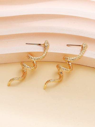 Snake Design Stud Earrings