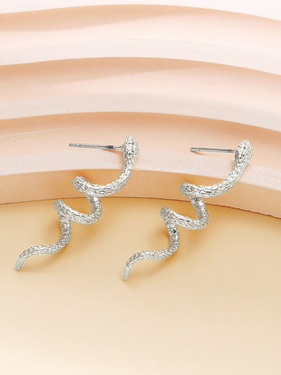 Snake Design Stud Earrings