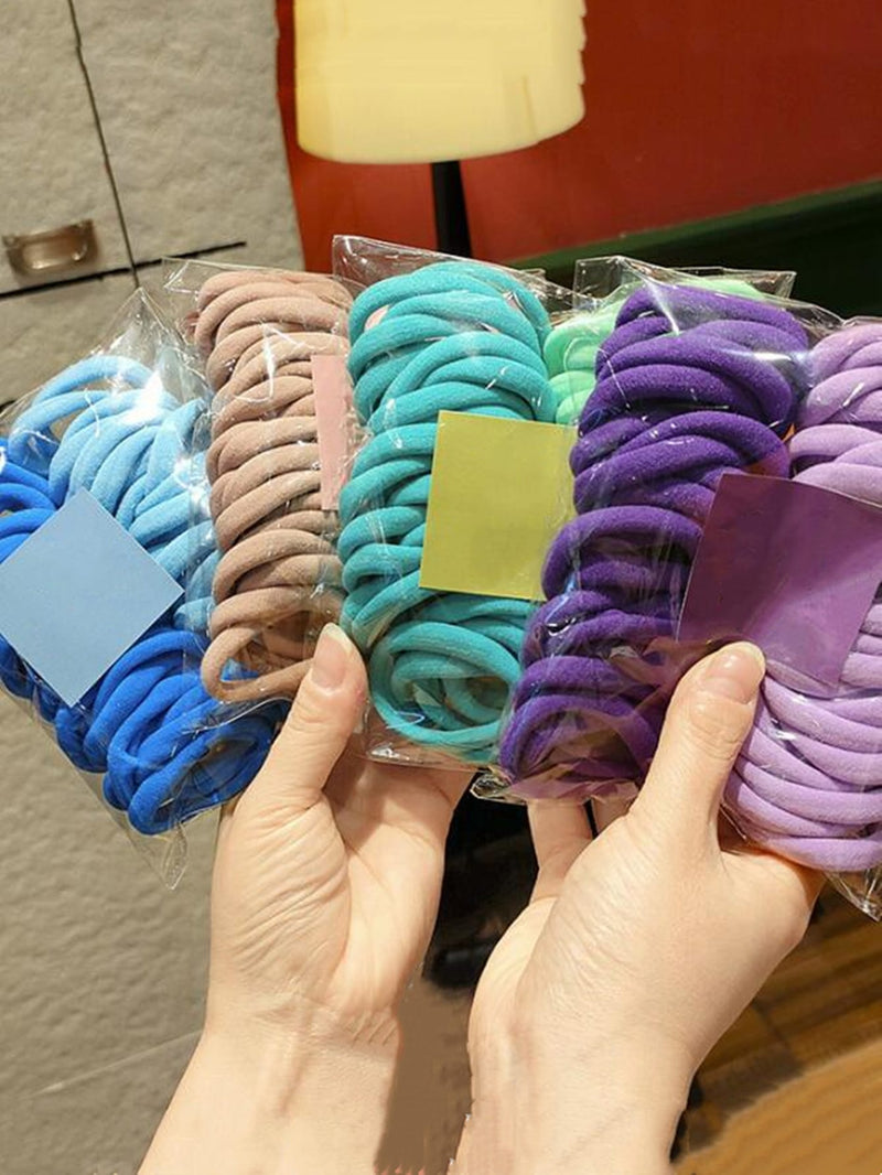 50pcs Random Color Hair Tie