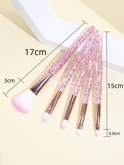 5pcs Portable Makeup Brush Set