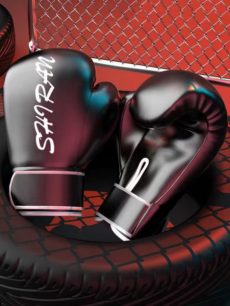 1pair Letter Graphic Boxing Gloves